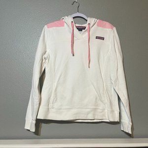 Vineyard Vines Martha’s Vineyard White & Pink Long Sleeve Hoodie